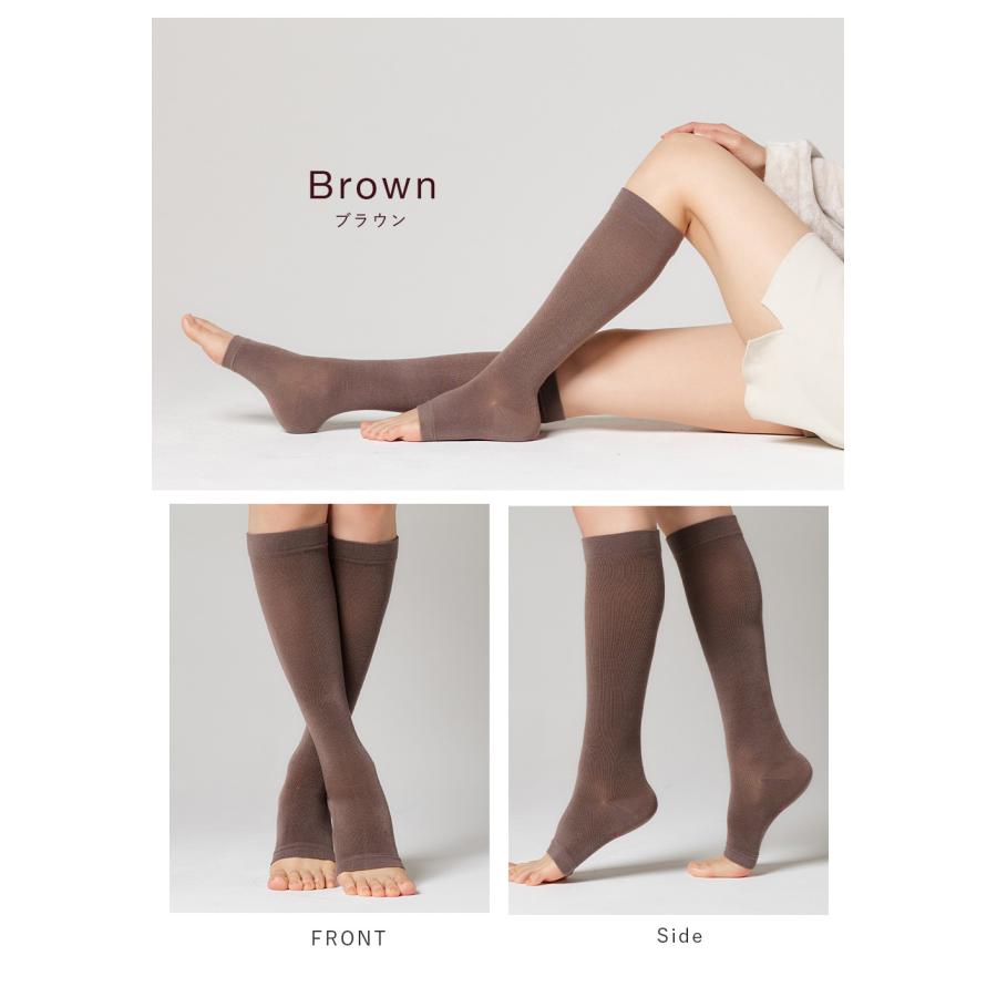 Dr.Scholl シルク入り引き締めソックス ハイソックスタイプ レーヨン