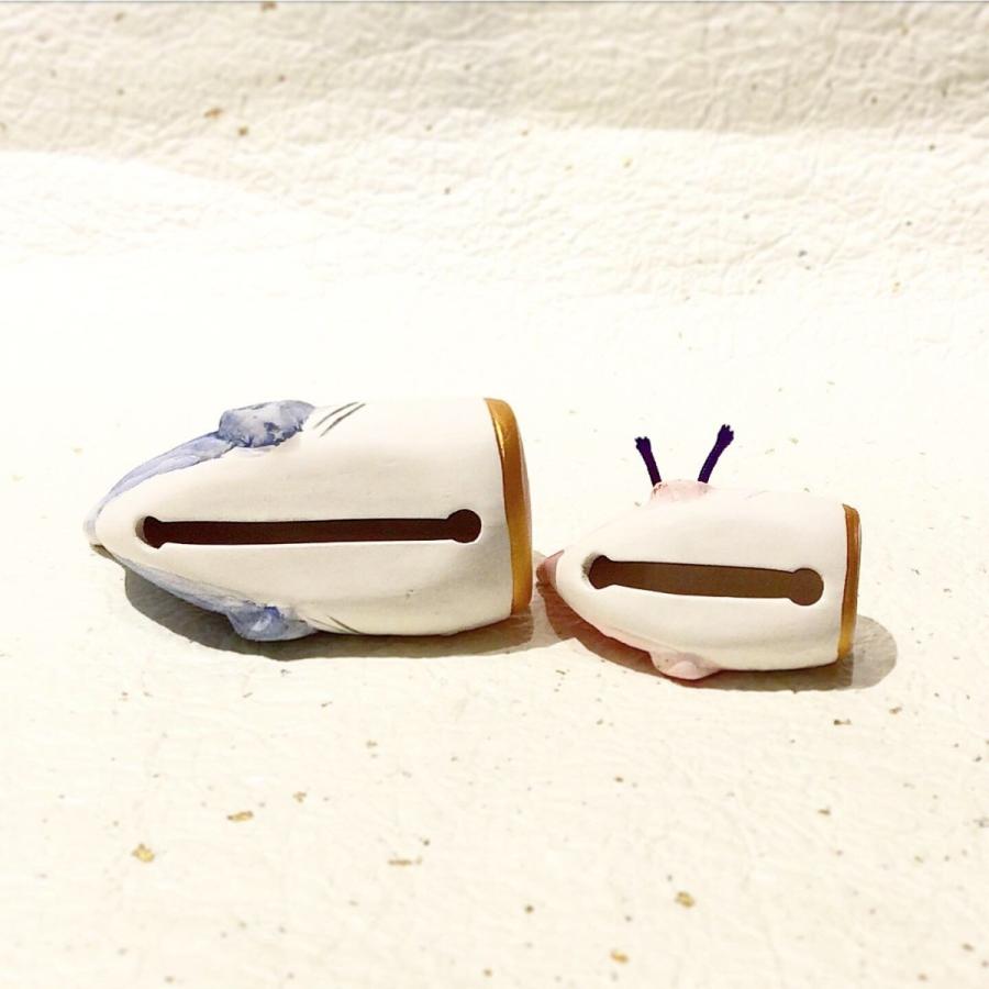 錦彩 土鈴 こいのぼり ペア 節句飾り 鯉のぼり 陶器 コンパクト 小さめ