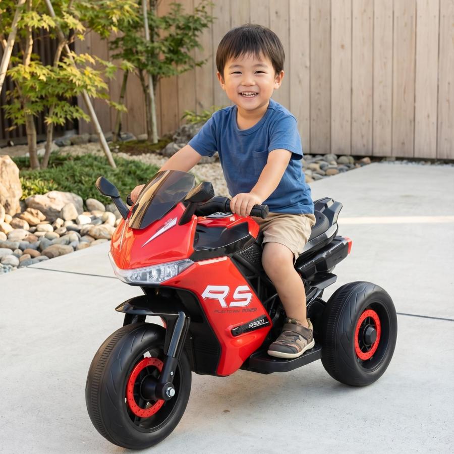 　購入者決定　子供用三輪バイクのおもちゃ AIJYU TOYS（アイジュトイズ） 電動乗用バイク 電動三輪バイクII 電動