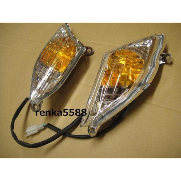 実動　シグナスX 125　SR-2　SE44J中期　シート、フロントウインカークリア新品 シグナスX SE44J 2型 07-12 フロント ウインカー クリア 電球付き 社外