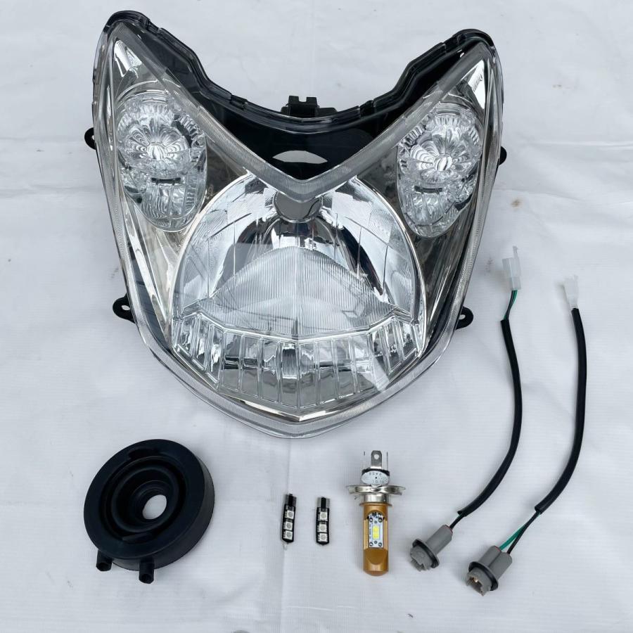 シグナスX SE44J 2型 07-12 LED ヘッドライト 純正タイプ H4 白 シグナスX SE44J 2型 07-12 LED ヘッドライト 純正タイプ H4 白