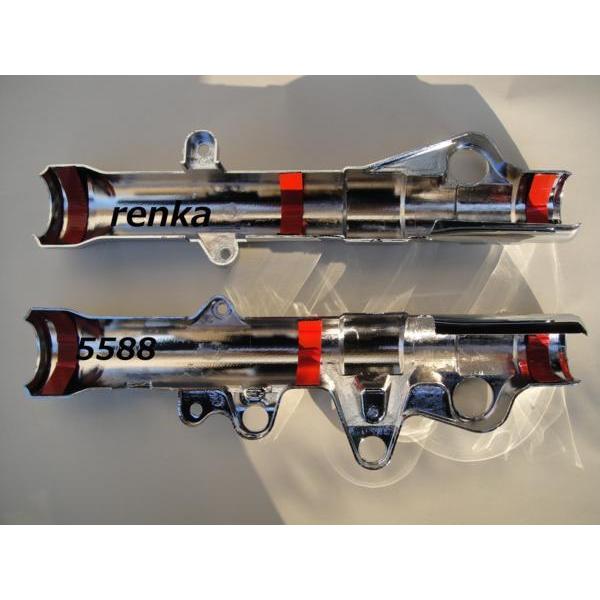 フォルツァ FORZA MF08 メッキ フロント フォークカバー 社外品