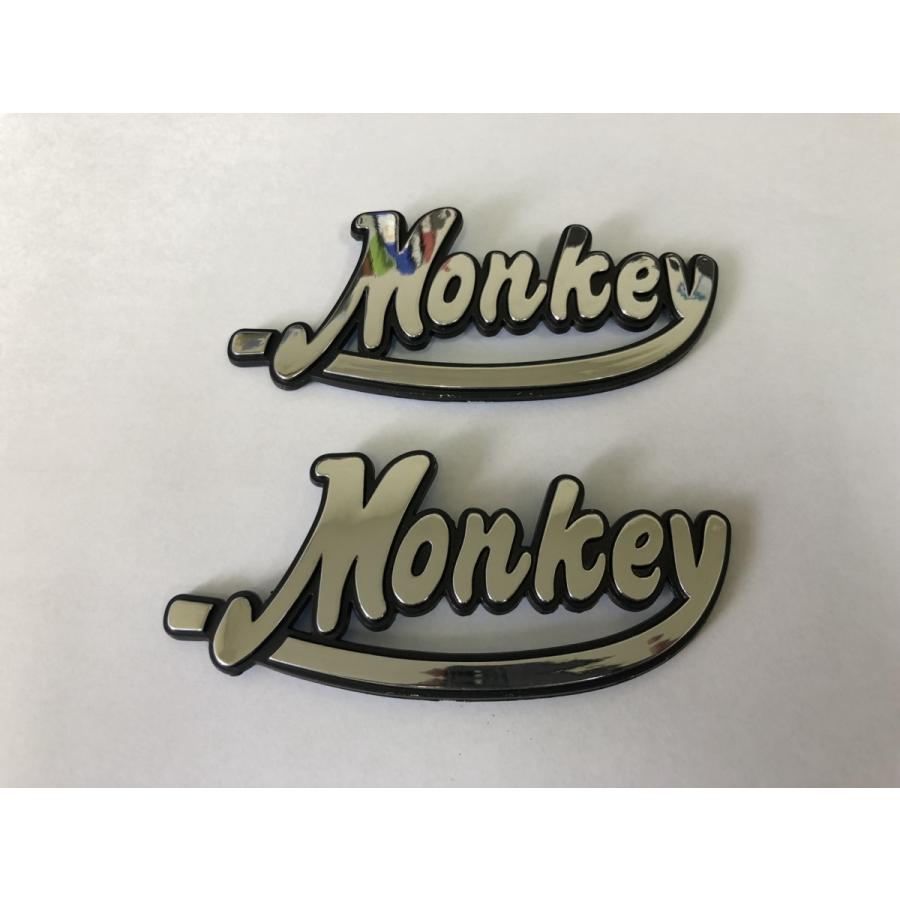 モンキー タンク エンブレム 銀 メッキ 燃料タンク用 即決新品