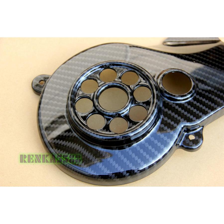 スズキ アドレスV125/G/S CF46A/CF4EA/CF4MA ファンカバー カーボン柄