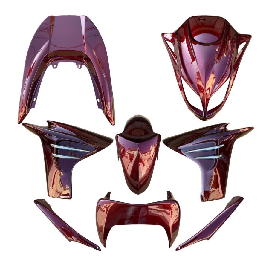 マジェスティ250C SG03J 外装 8点セット カウル ワインレッド 赤 マジェスティ 250 2/C SG03J エアロ カウル 塗装済 ワインレッド 8点