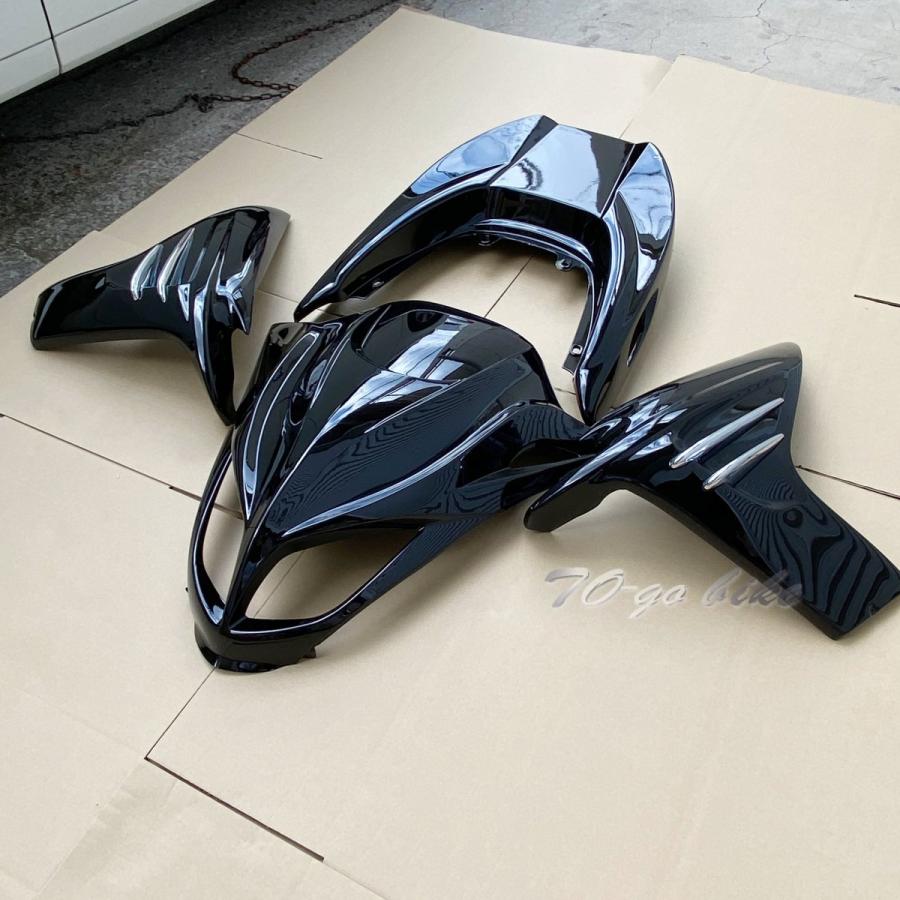 マジェスティー SG03J 250C エアロ 外装カウル 黒 メッキ 4点 セット MM