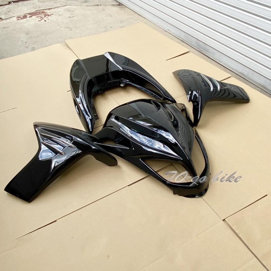 マジェスティー SG03J 250C エアロ 外装カウル 黒 メッキ 4点 セット MM