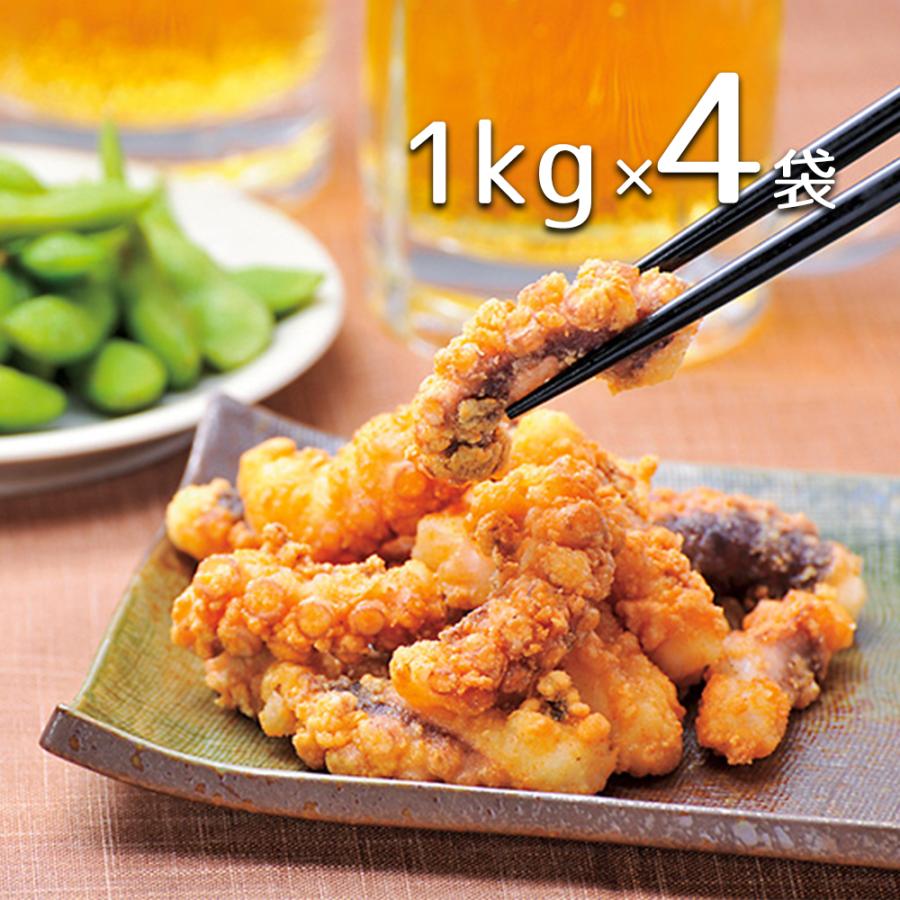 お得セット 冷凍 タコ唐揚げ 1kg 4袋セット 関東 中部 南東北は 送料無料 おつまみ ケーオー産業 たこ唐揚げ Supplystudies Com