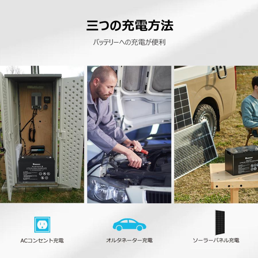 RENOGY レノジー リチウムバッテリー 12V 100Ah リン酸鉄リチウムイオンバッテリー キャンピングカー BLUETOOTH