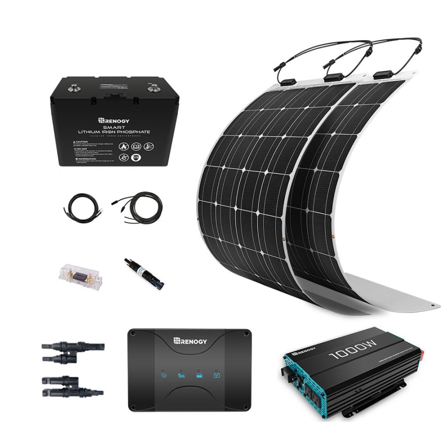 RV向けスマート蓄電セット 175Wフレキシブルソーラーパネル*2+DCC 走行充電器12V 50A チャージコントローラーセット :RKIT350DB-D50DB2-B-I-JP:renogystore - 通販 - Yahoo!ショッピング RV向けスマート蓄電セット 175Wフレキシブルソーラーパネル*2+DCC 走行充電器12V 50A チャージコントローラーセット :RKIT350DB-D50DB2-B-I-JP:renogystore - 通販 - Yahoo!ショッピング