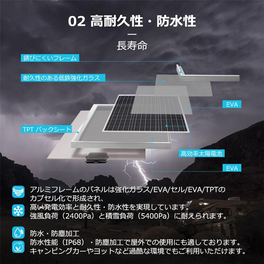 五年間保証付き Renogy太陽光ソーラーパネル 50w 単結晶 12vシステム用 自作太陽光発電 ソーラー発電には最適 緊急時 災害時の非常用電源用にも適用 Rng 50d Ss Renogysolar 通販 Yahoo ショッピング