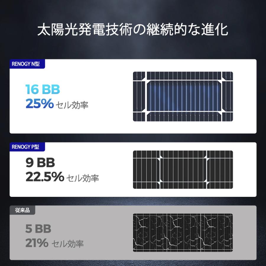 RENOGY（レノジー） 【2枚セット】RENOGY 100W ソーラーパネル 12V