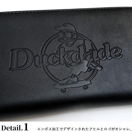 ミルウォーキー ⭐️ロレックス　長財布　エンボス加工　ノベルティ　ロゴ Duck Dude（ダックデュード） 財布 ラウンドファスナー 長財布