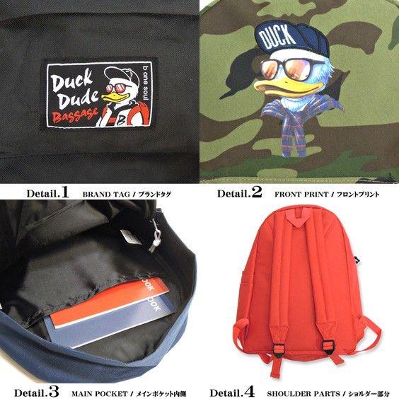 b-one-soul バッグ DUCK DUDE リュックサック カジュアルなデザイン性