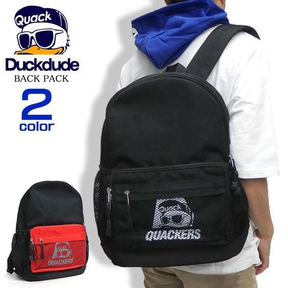 DUCK DUDE リュック アヒルフェイス バックパック ロゴ リフレクター