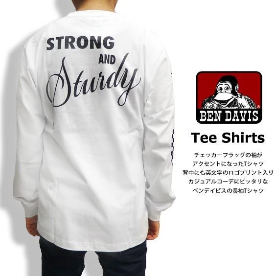 SS2003 66 チェッカーフラッグ柄　　ロンT BEN DAVIS（ベンデイビス） BEN DAVIS Tシャツ チェッカーフラッグ柄