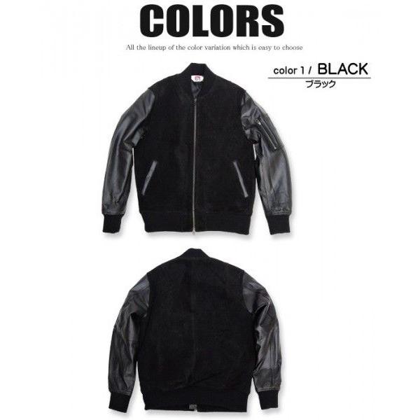 BEN DAVIS ジャケット MA-1 ベンデイビス レザージャケット MA-1を豚革 