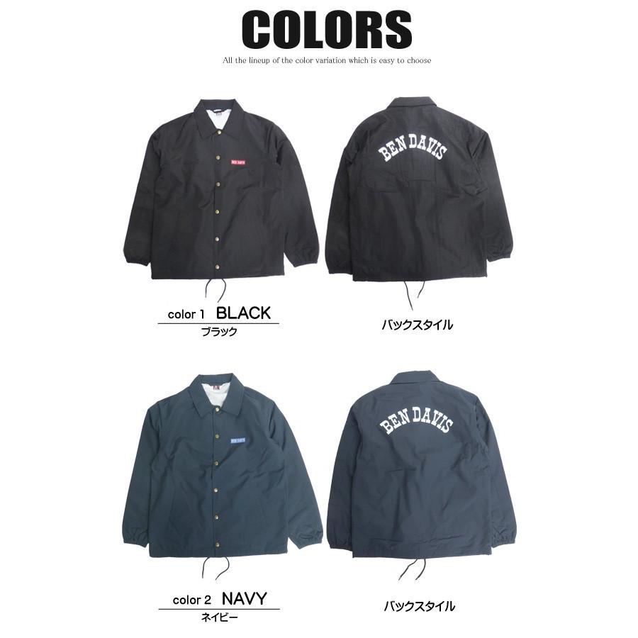 ベンデイビス a-2 ジャケット ネイビーs BEN DAVIS（ベンデイビス） ジャケット ボックスロゴ刺繍 コーチ