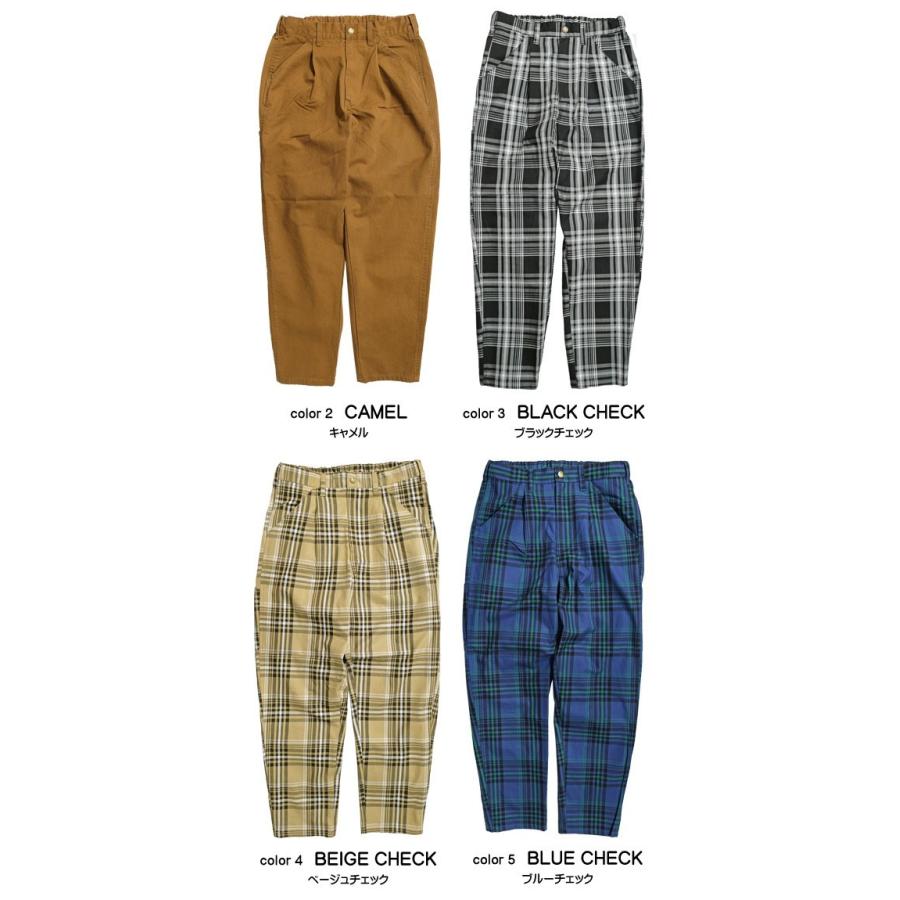 BEN DAVIS ベンデイビス ブロックチェック フラッグチェック 綿パンツ BEN DAVIS（ベンデイビス） ぺインターパンツ メンズ テーパードパンツ