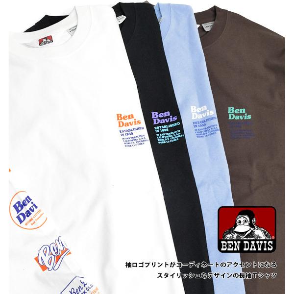 Ben Davis Tシャツ ベンデイビス 21ss 袖プリント 長袖tシャツ メンズ ベンデイヴィス バナーロゴ プリント ロンt ベンデビ ゴリラタグ Ben 1699 Bendavis 1699 Renovatio 通販 Yahoo ショッピング