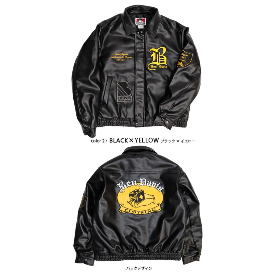 BEN DAVIS ジャケット ベンデイビス 2023 フェイクレザー BEN DAVIS ジャケット ベンデイビス 2023 フェイクレザー