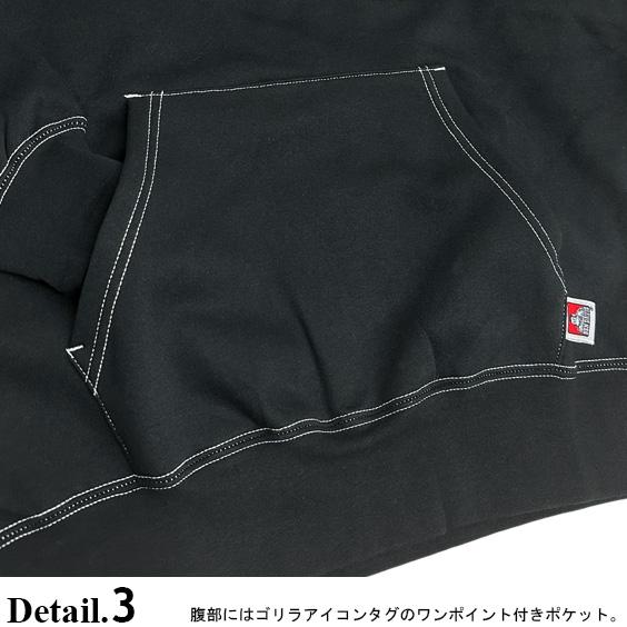 BEN DAVIS パーカー ベンデイビス ロゴ 刺繍 ステッチ スウェット 
