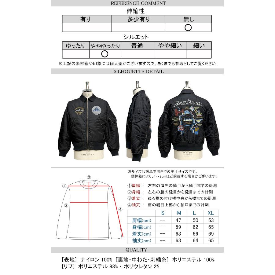 BEN DAVIS（ベンデイビス） フライトジャケット ワッペン 襟付き