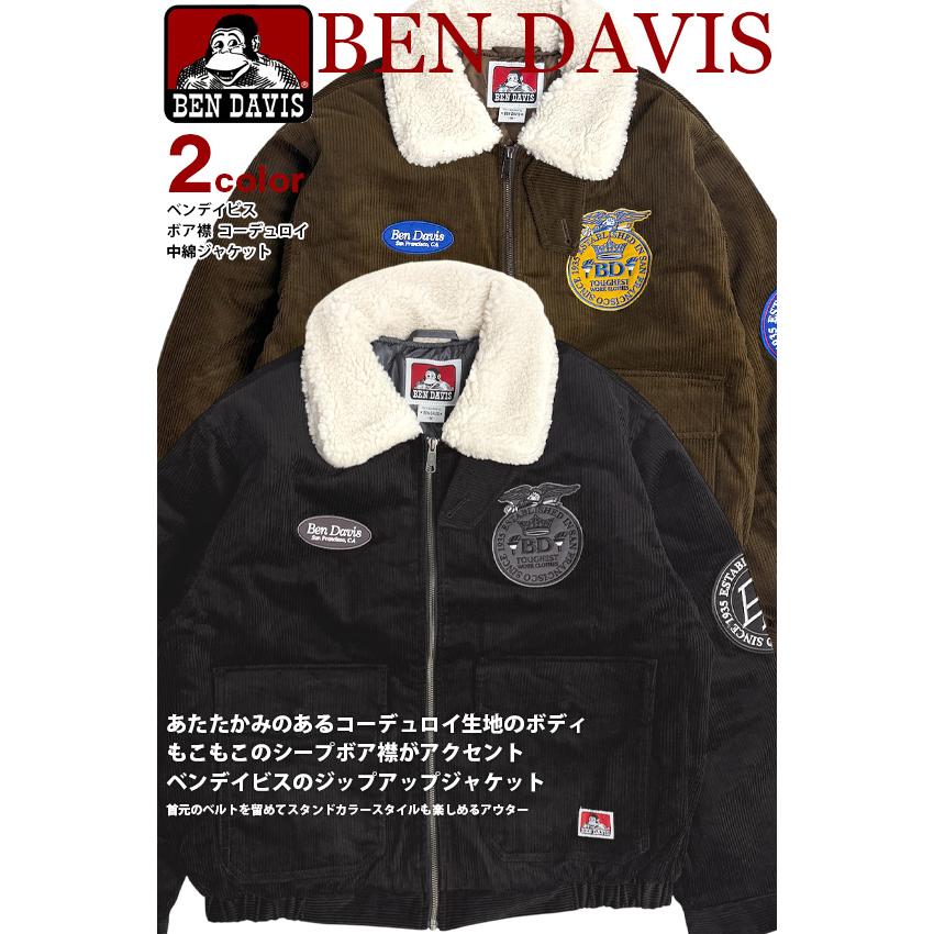 BEN DAVIS（ベンデイビス） ジャケット ボア襟 コーデュロイ ジップ