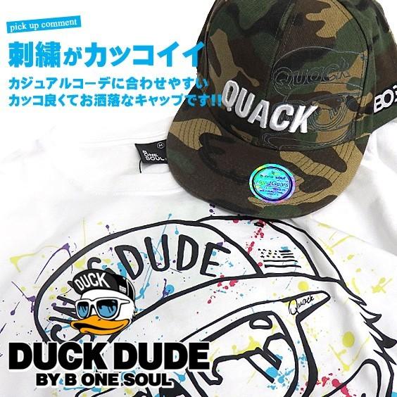 DUCK DUDE キャップ ダックデュード ベースボールキャップ 立体的なロゴ刺繍とアヒルフェイス刺繍 帽子 CAP-042｜renovatio｜02