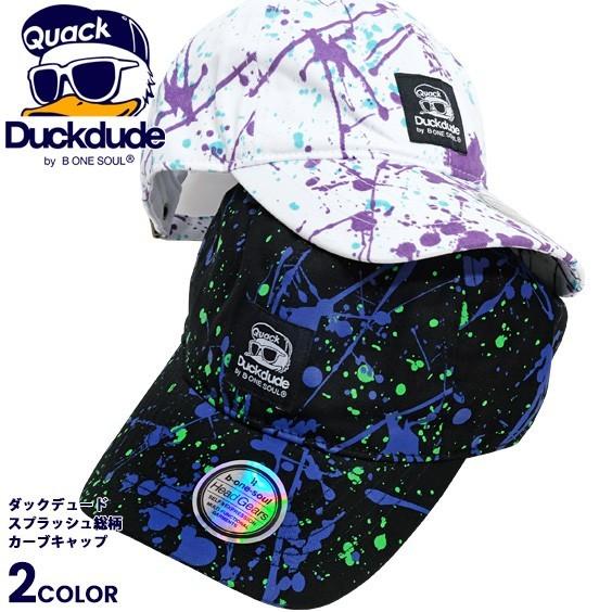 Duck Dude（ダックデュード） キャップ スプラッシュ 総柄 プリント