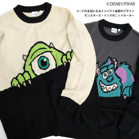 モンスターズインク サリーマイクニット モンスターズ・インク/セーター Monsters, Inc./クルーネックニット