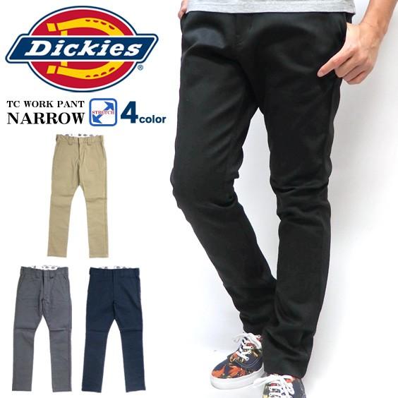 Dickies ロングパンツ ディッキーズ TCストレッチ ナローパンツ メンズ ストレッチパンツ メンズ スリムパンツ TCツイル パンツ ストレッチ DICKIES-WD5882｜renovatio