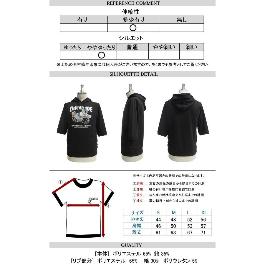 Duck Dude 7分袖パーカー ダックデュード スケボーに乗ったアヒルのイラストプリントがかっこいい レディースでも ポケット付 Pkl 090 Pkl 090 Renovatio 通販 Yahoo ショッピング