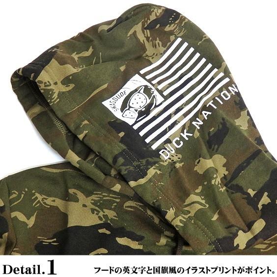 DUCK DUDE パーカー ダックデュード USA アヒル プリント スウェット
