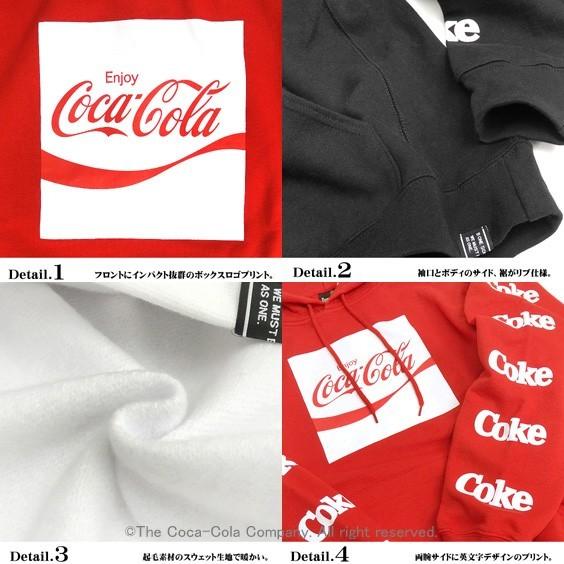コカ・コーラ パーカー Coca-Cola ボックスロゴ スウェットパーカー