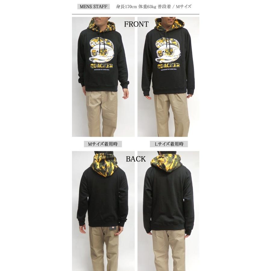 DUCK DUDE パーカー アヒル スウェットパーカー メンズ カモフラ柄