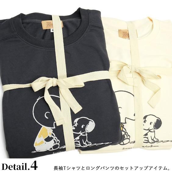 PEANUTS スヌーピー ルームウェア ヴィンテージスヌーピー 長袖Tシャツ