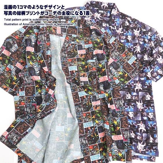 STARWARS シャツ スターウォーズ オープンカラーシャツ メンズ 開襟