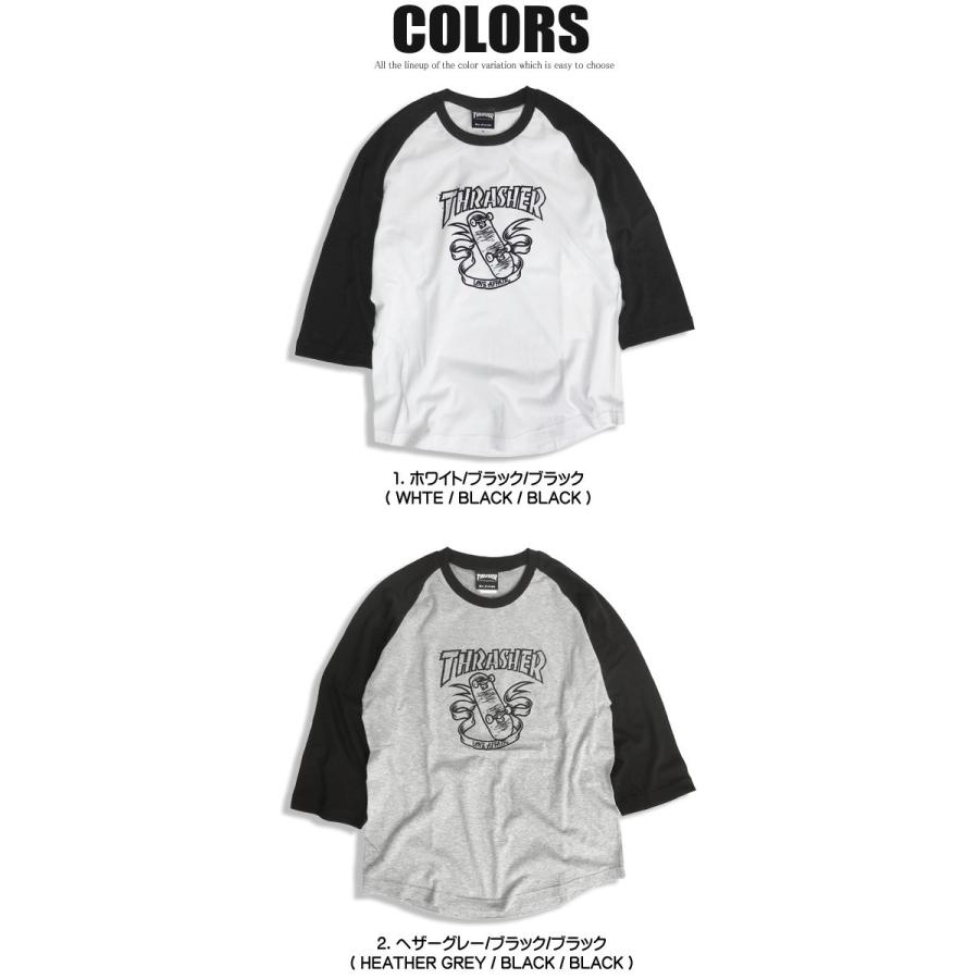 Thrasher Tシャツ スラッシャー 7分袖tシャツ メンズ ラウンド裾 七分袖 ラグラン トップス イラスト プリント Thrasher 043 Thrasher 043 Renovatio 通販 Yahoo ショッピング