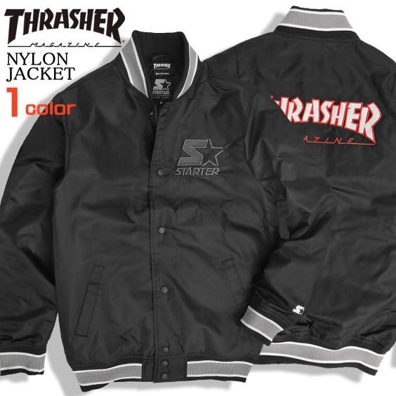 THRASHER（スラッシャー） ジャケット ロゴ刺繍 スタジアムジャケット