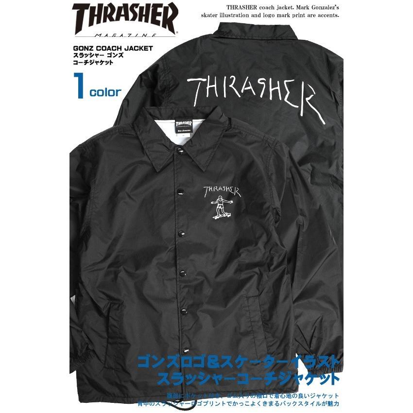 THRASHER（スラッシャー） コーチジャケット ゴンズ プリント ナイロン 