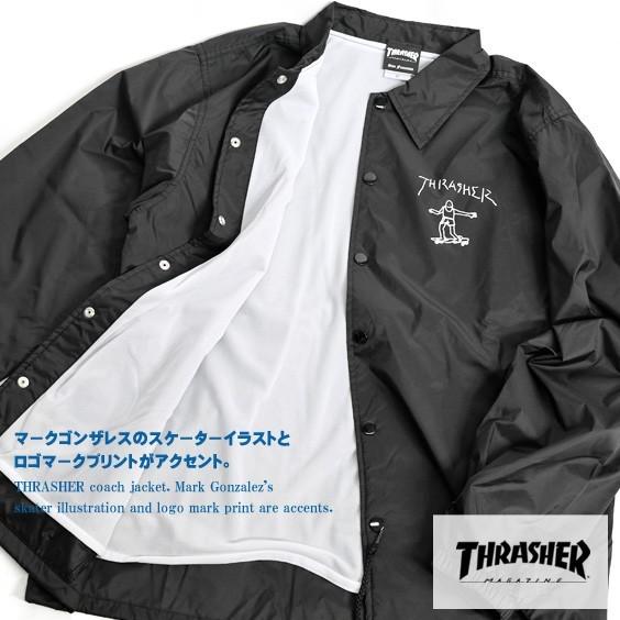 THRASHER（スラッシャー） コーチジャケット ゴンズ プリント ナイロン 