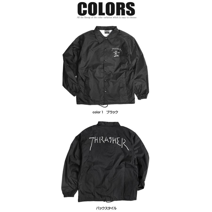THRASHER（スラッシャー） コーチジャケット ゴンズ プリント ナイロン 