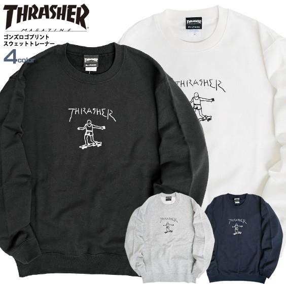 Thrasher スウェット スラッシャー ゴンズ ロゴ プリント トレーナー クルーネック Gonz Crew Sweat Thrasher 154 Thrasher 154 Renovatio 通販 Yahoo ショッピング