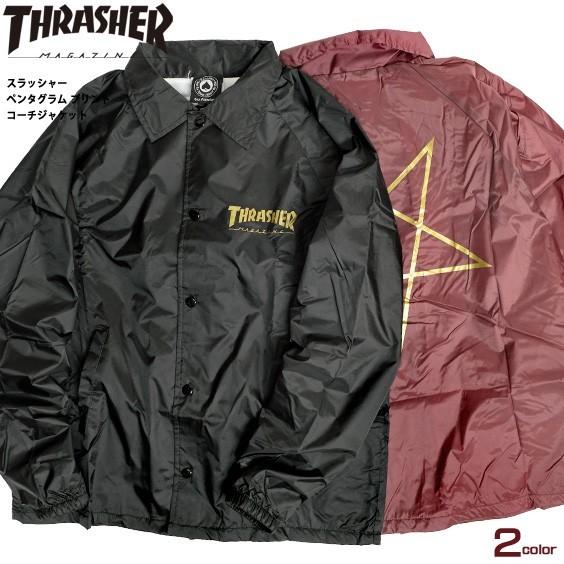 THRASHER（スラッシャー） ジャケット ペンタグラム コーチジャケット