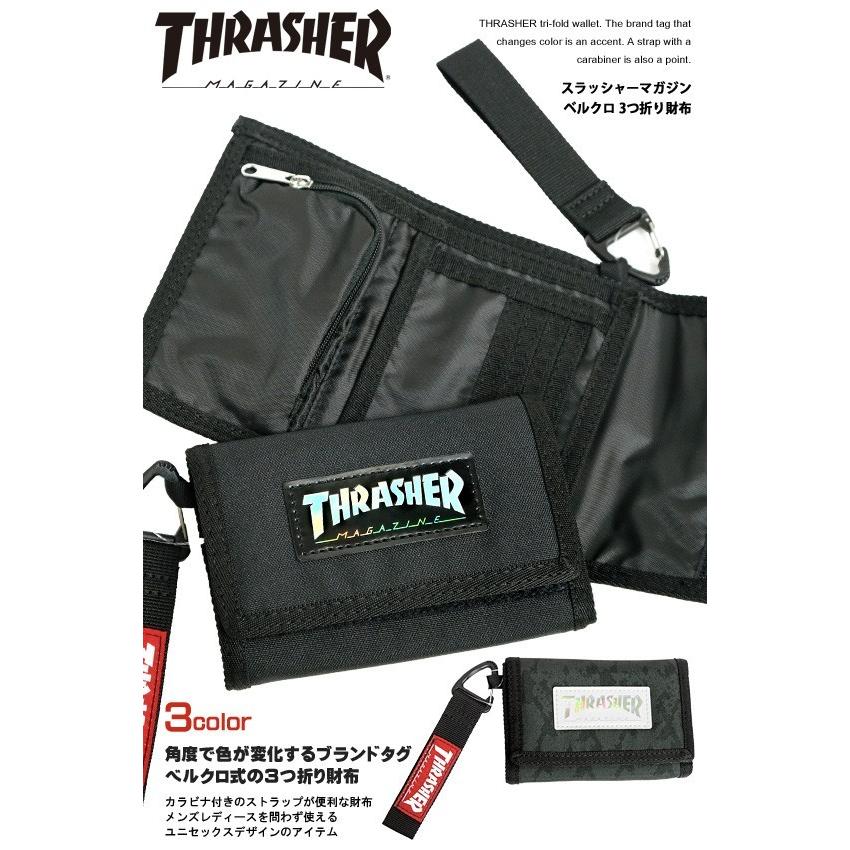 THRASHER（スラッシャー） 財布 マグロゴ ブランドタグ 三つ折り財布
