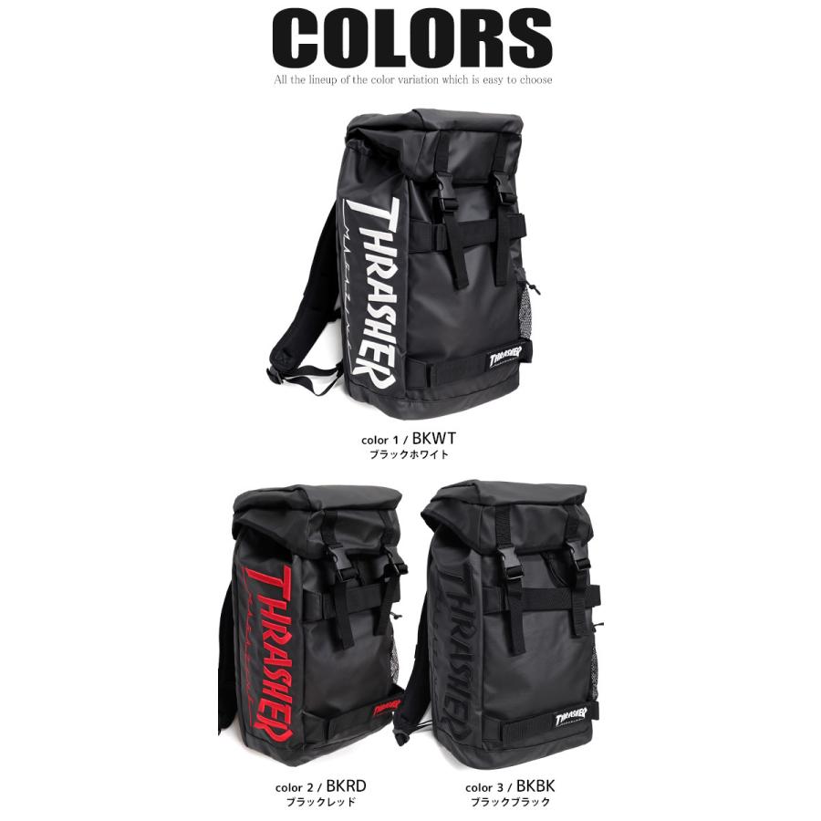 THRASHER リュック スラッシャー 3Dロゴ 刺繍 バックパック 25L