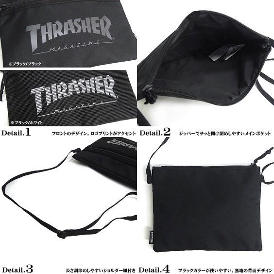 THRASHER バッグ ポーチ スラッシャー ショルダーバッグ マルチポーチ ブランドロゴ THRASHER-THRSG114｜renovatio｜04