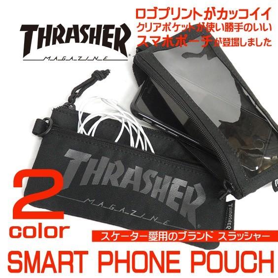 THRASHER（スラッシャー） ポーチ マルチポーチ 小銭入れ クリア