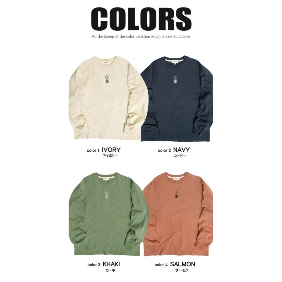 PEANUTS スヌーピー Tシャツ SNOOPY バックプリント 長袖Tシャツ